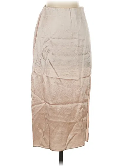 Pre-owned Babaton Casual Skirt In Tan