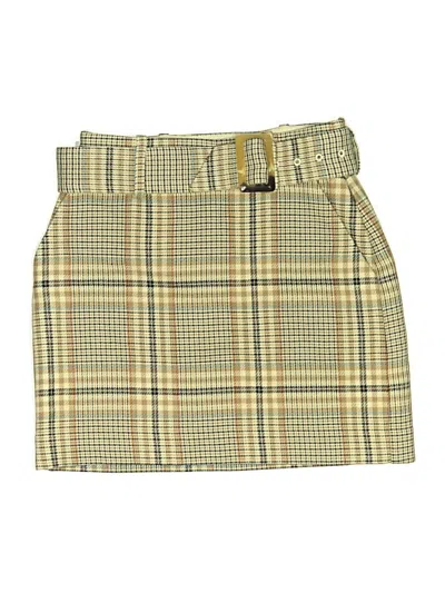 Pre-owned Babaton Casual Skirt In Tan
