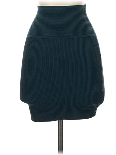 Pre-owned Babaton Casual Skirt In Teal