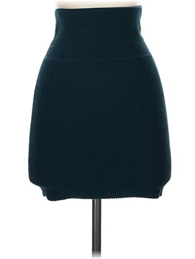 Pre-owned Babaton Casual Skirt In Teal