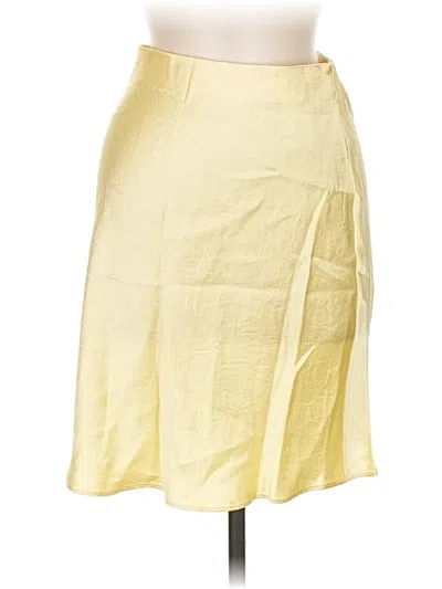 Pre-owned Babaton Casual Skirt In Yellow