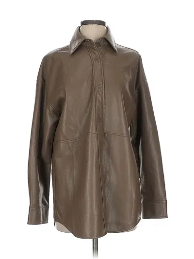 Pre-owned Babaton Coat In Brown