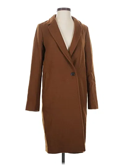 Pre-owned Babaton Coat In Brown