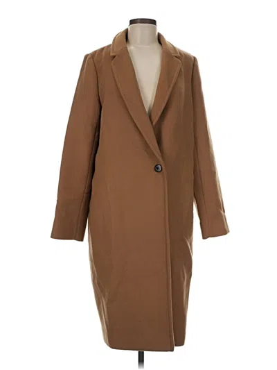 Pre-owned Babaton Coat In Brown