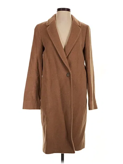 Pre-owned Babaton Coat In Brown
