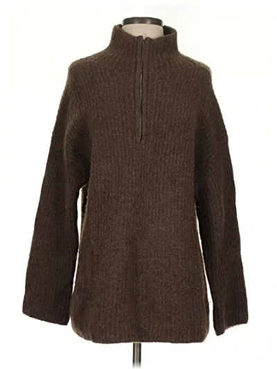 Pre-owned Babaton Coat In Brown