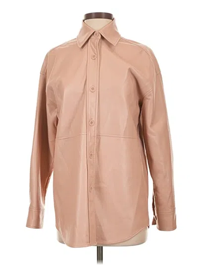 Pre-owned Babaton Coat In Tan