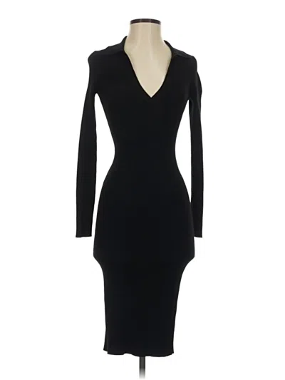 Pre-owned Babaton Cocktail Dress In Black