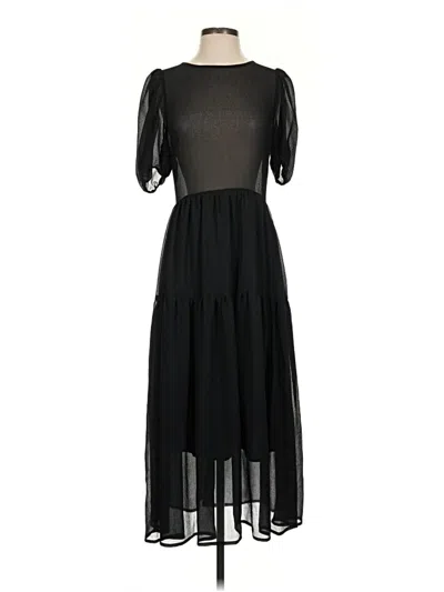Pre-owned Babaton Cocktail Dress In Black