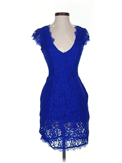 Pre-owned Babaton Cocktail Dress In Blue