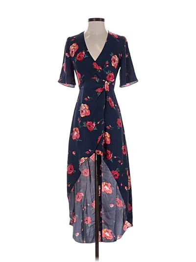 Pre-owned Babaton Cocktail Dress In Blue