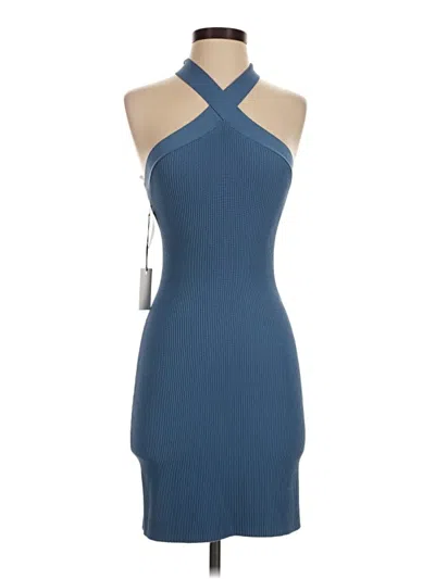 Pre-owned Babaton Cocktail Dress In Blue