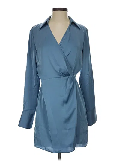 Pre-owned Babaton Cocktail Dress In Blue