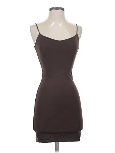 Pre-owned Babaton Cocktail Dress In Brown