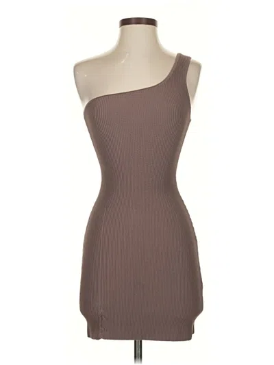 Pre-owned Babaton Cocktail Dress In Brown
