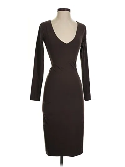 Pre-owned Babaton Cocktail Dress In Brown