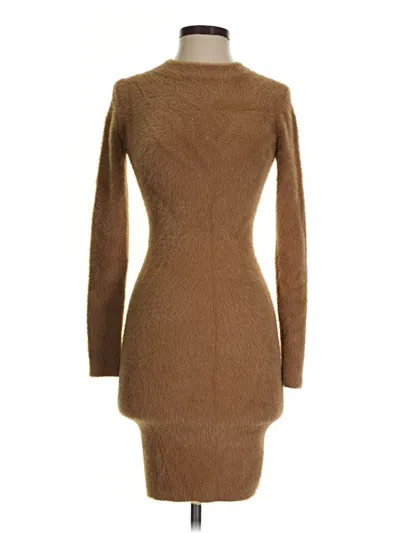 Pre-owned Babaton Cocktail Dress In Brown
