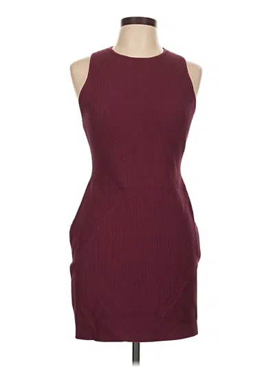 Pre-owned Babaton Cocktail Dress In Burgundy
