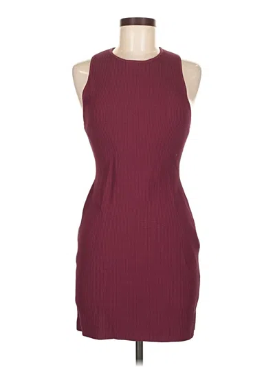 Pre-owned Babaton Cocktail Dress In Burgundy