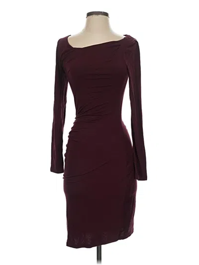Pre-owned Babaton Cocktail Dress In Burgundy