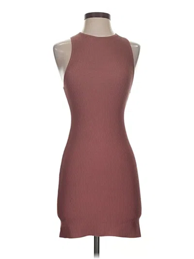 Pre-owned Babaton Cocktail Dress In Burgundy