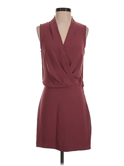 Pre-owned Babaton Cocktail Dress In Burgundy