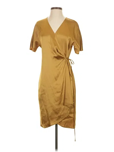 Pre-owned Babaton Cocktail Dress In Gold