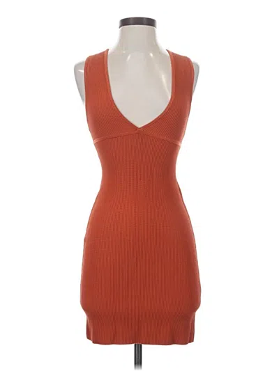 Pre-owned Babaton Cocktail Dress In Orange