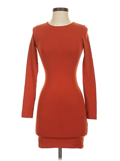 Pre-owned Babaton Cocktail Dress In Orange