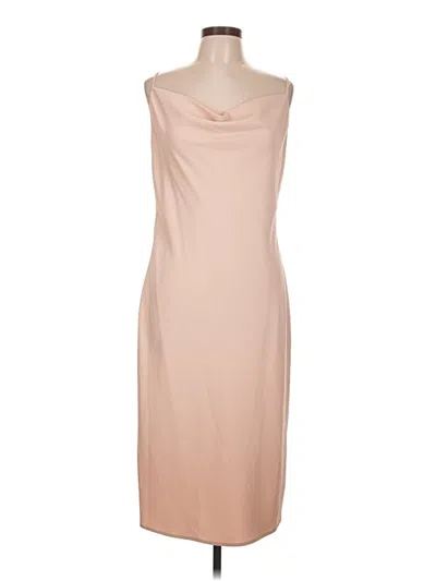 Pre-owned Babaton Cocktail Dress In Tan