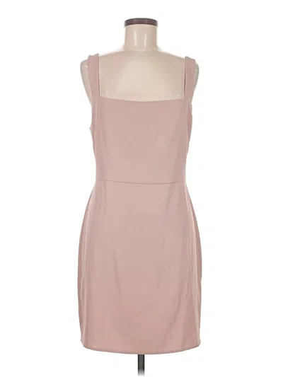 Pre-owned Babaton Cocktail Dress In Tan