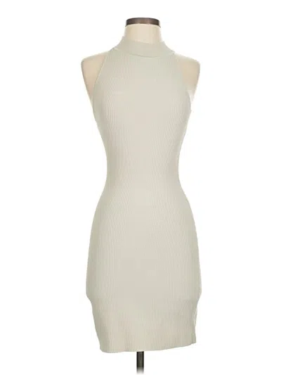 Pre-owned Babaton Cocktail Dress In White