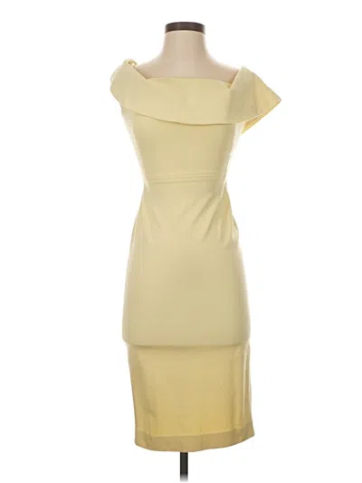 Pre-owned Babaton Cocktail Dress In Yellow