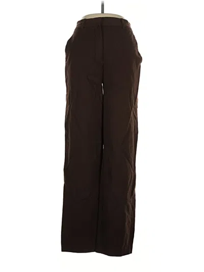 Pre-owned Babaton Dress Pants In Brown