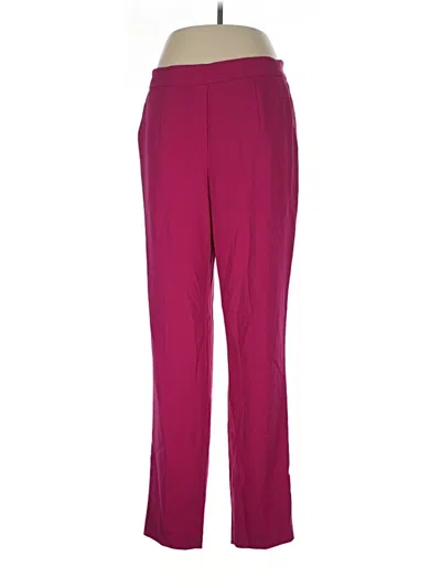 Pre-owned Babaton Dress Pants In Burgundy