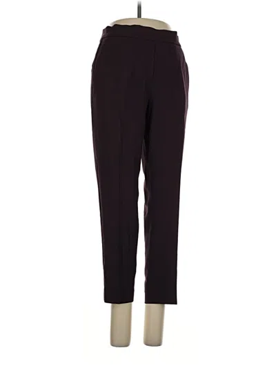 Pre-owned Babaton Dress Pants In Burgundy