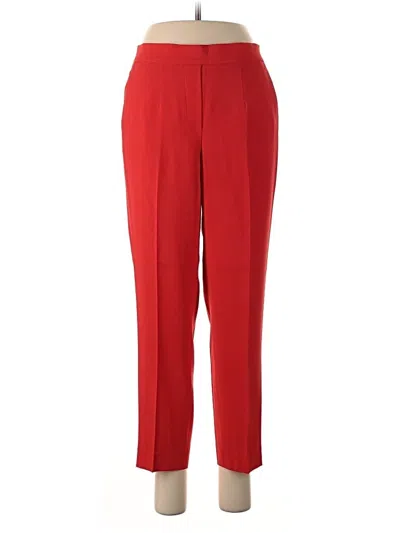 Pre-owned Babaton Dress Pants In Red