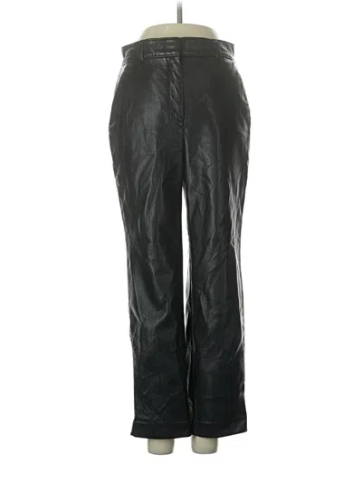 Pre-owned Babaton Faux Leather Pants In Black