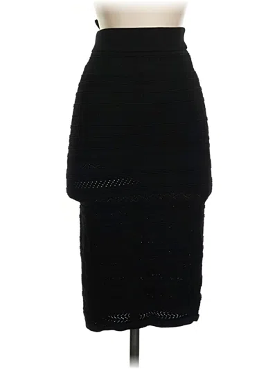 Pre-owned Babaton Formal Skirt In Black