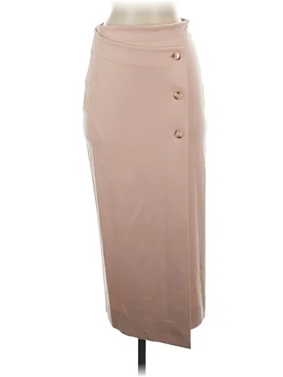 Pre-owned Babaton Formal Skirt In Brown