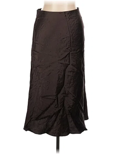 Pre-owned Babaton Formal Skirt In Brown
