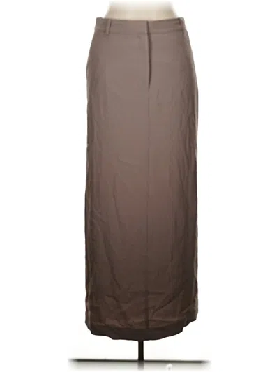 Pre-owned Babaton Formal Skirt In Brown