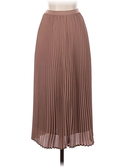 Pre-owned Babaton Formal Skirt In Brown