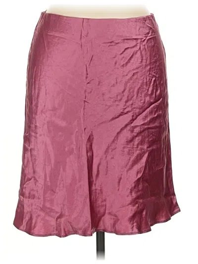 Pre-owned Babaton Formal Skirt In Burgundy