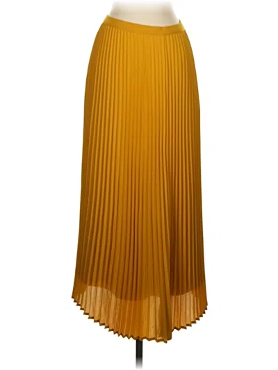 Pre-owned Babaton Formal Skirt In Gold