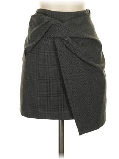 Pre-owned Babaton Formal Skirt In Gray