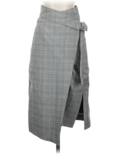 Pre-owned Babaton Formal Skirt In Gray