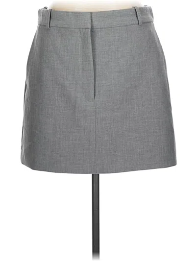 Pre-owned Babaton Formal Skirt In Gray