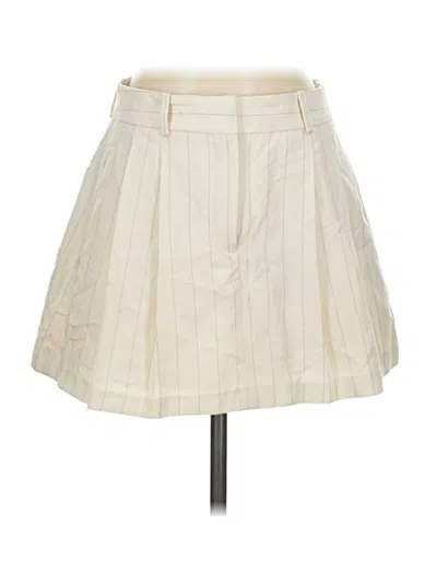 Pre-owned Babaton Formal Skirt In Ivory