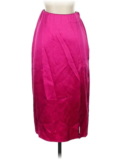 Pre-owned Babaton Formal Skirt In Pink